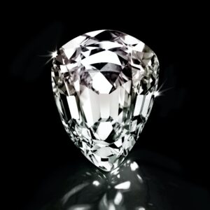 Natures creation, mans perfection. Studio shot of a large sparkling diamond.